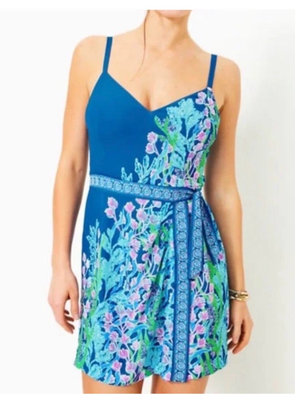Lilly Pulitzer Nettie skirted Barton Blue Romper